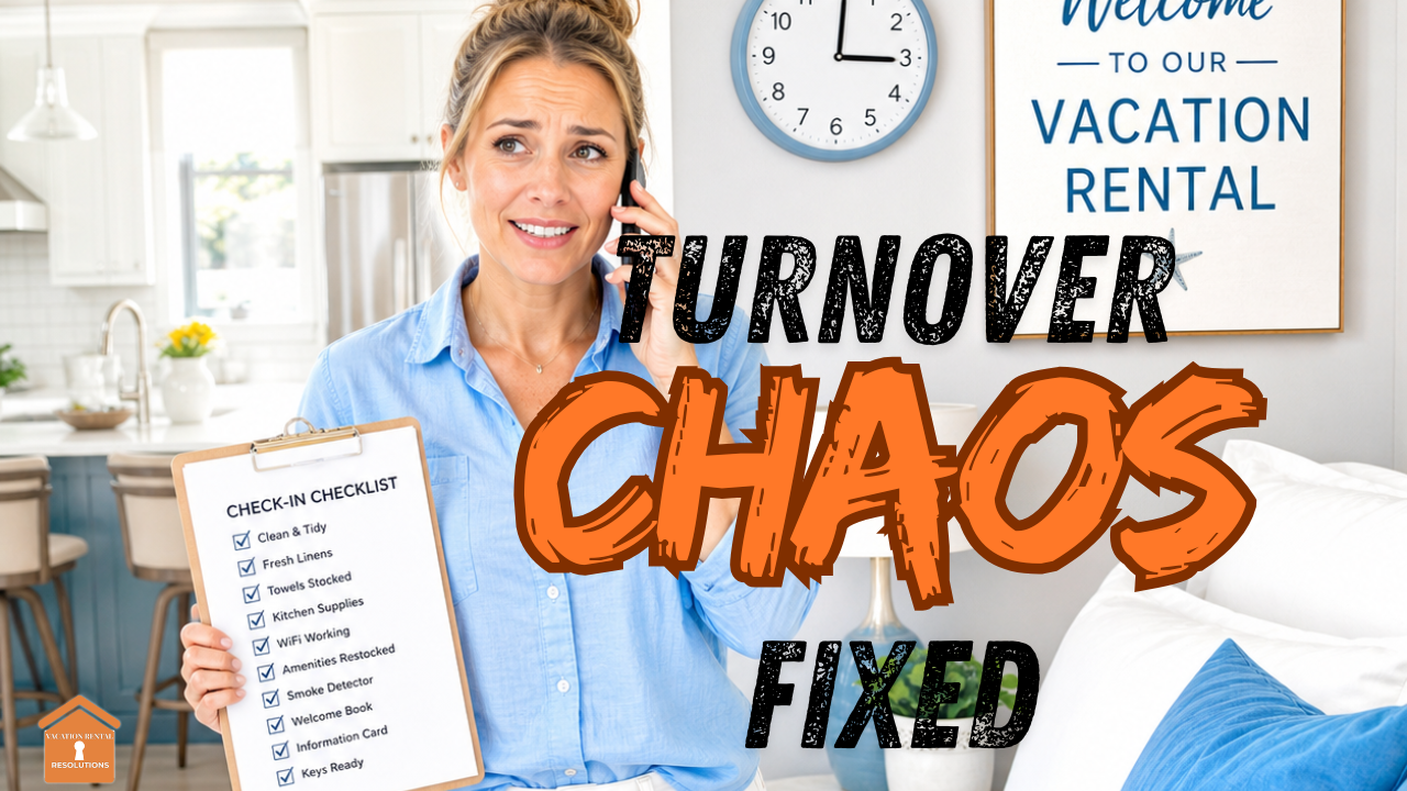 How to Fix Vacation Rental Turnover Chaos (Without Being the Emergency Contact 24/7)